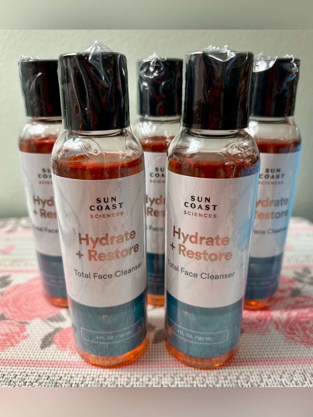 Sun Coast Sciences Hydrate + Restore Total Face Cleanser Lot of 5 - 4oz ea
